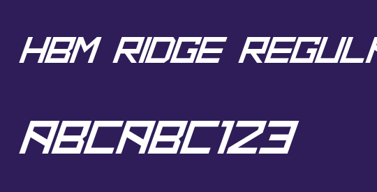 HBM Ridge Regular