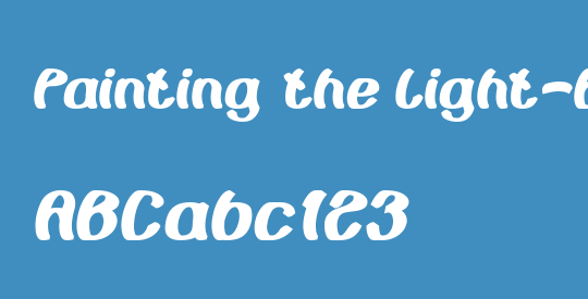 Painting the Light-Bold-Italic