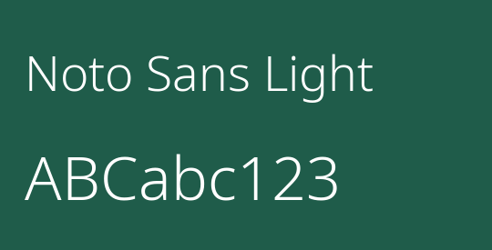 Noto Sans Light