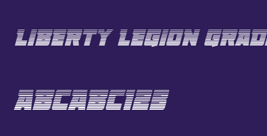 Liberty Legion Gradient Italic