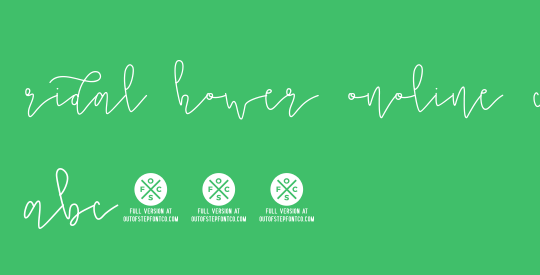 Bridal Shower Monoline Script