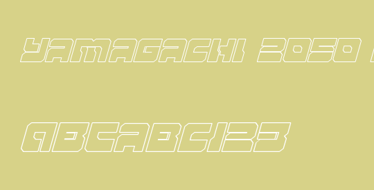 Yamagachi 2050 Outline Italic