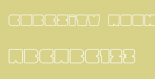 Cubesity Rounded Outline