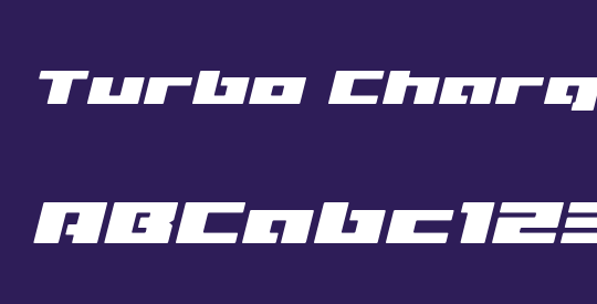 Turbo Charge Expanded Italic
