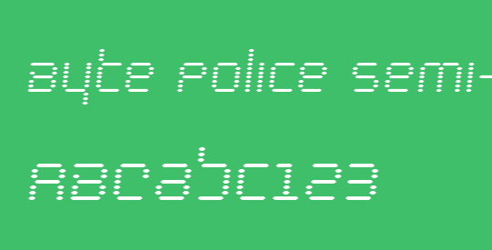 Byte Police Semi-Italic