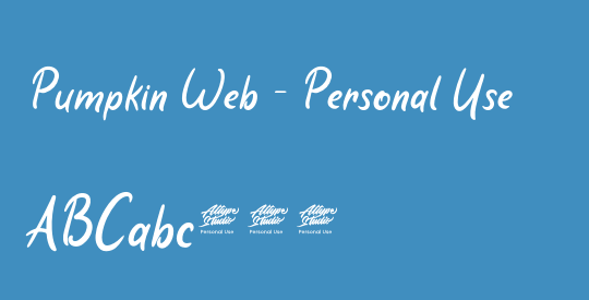 Pumpkin Web - Personal Use