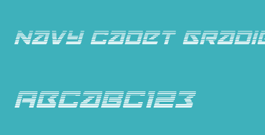 Navy Cadet Gradient Italic