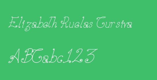 Elizabeth Ruelas Cursiva