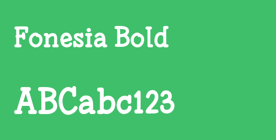 Fonesia Bold