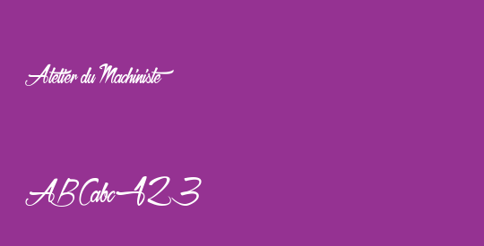 Atelier du Machiniste