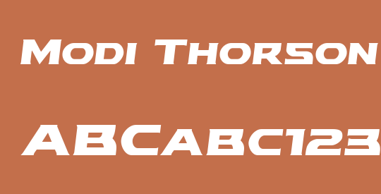 Modi Thorson Semi-Italic