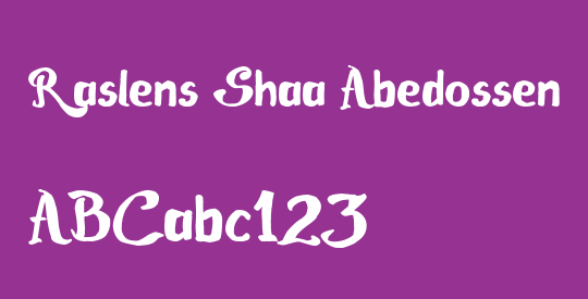 Raslens Shaa Abedossen