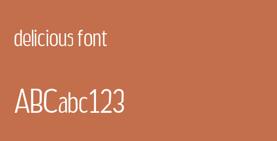 delicious font
