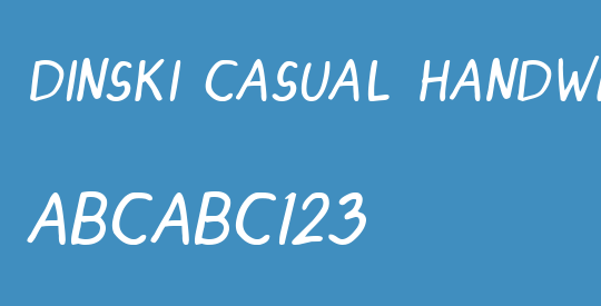 DINSKI CASUAL HANDWRITING