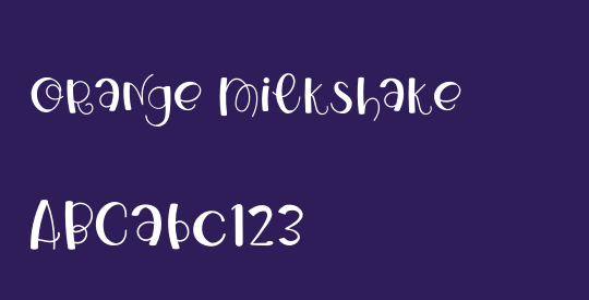 Orange Milkshake