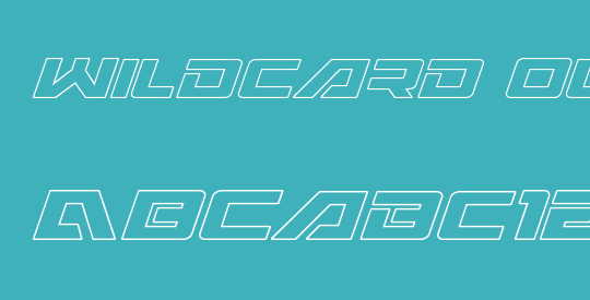 Wildcard Outline Italic