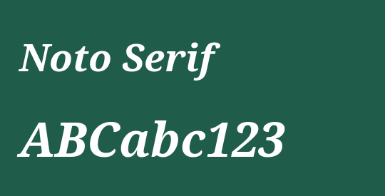 Noto Serif