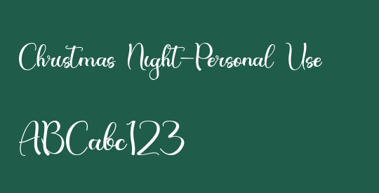 Christmas Night-Personal Use