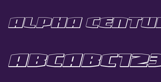 Alpha Century 3D Italic