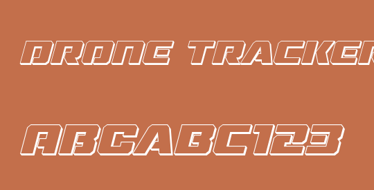 Drone Tracker 3D Italic