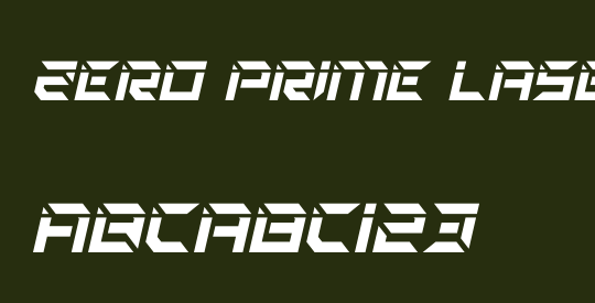 Zero Prime Laser Italic
