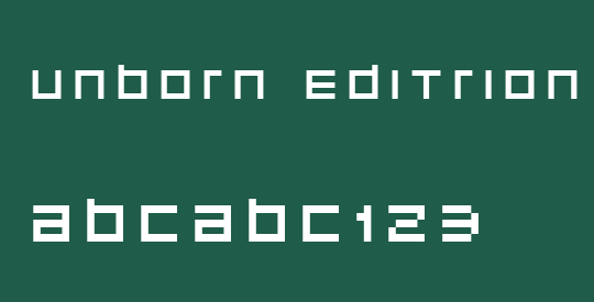 unborn editrion