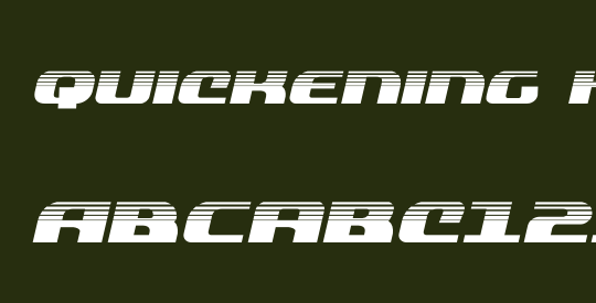 Quickening Half-Tone Italic