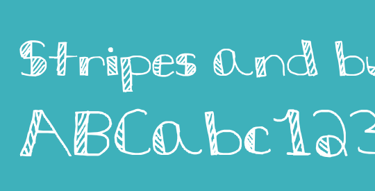 Stripes and bubbles