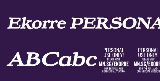 Ekorre PERSONAL USE ONLY Black