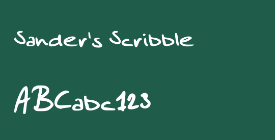 Sander's Scribble