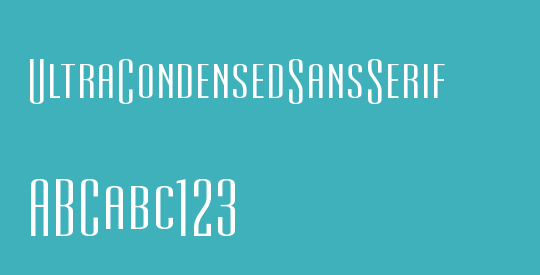 UltraCondensedSansSerif