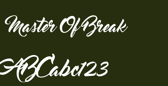 Master Of Break