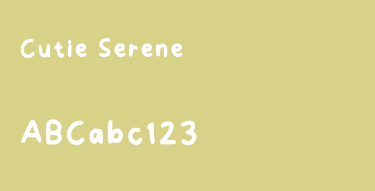 Cutie Serene