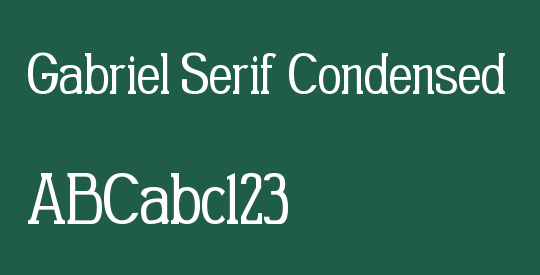 Gabriel Serif Condensed