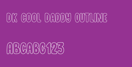 DK Cool Daddy Outline