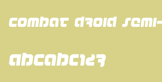 Combat Droid Semi-Italic
