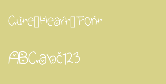 Cute_Heart_Font