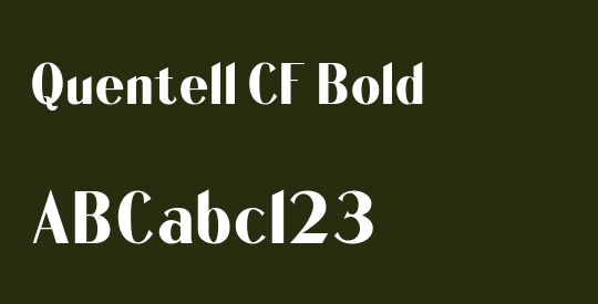 Quentell CF Bold