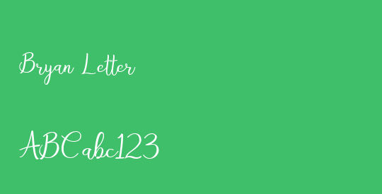 Bryan Letter