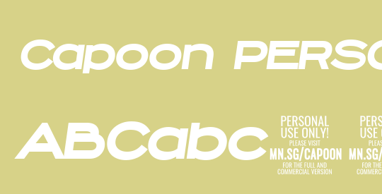 Capoon PERSONAL USE