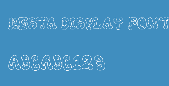 Resta Display Font