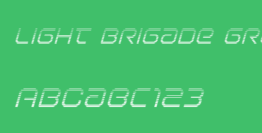 Light Brigade Gradient Italic
