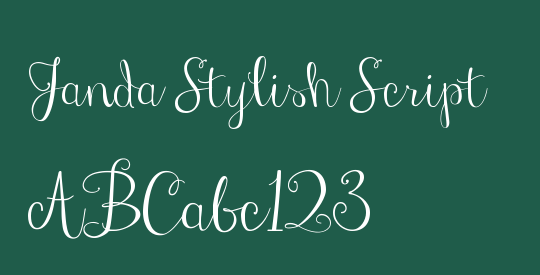 Janda Stylish Script