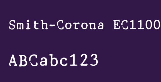 Smith-Corona EC1100 Prestige