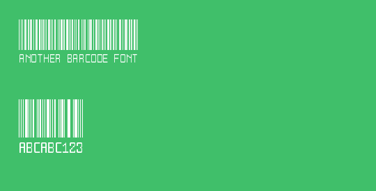 Another barcode font