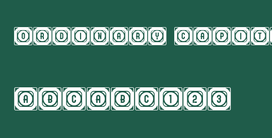 Ordinary Capitals