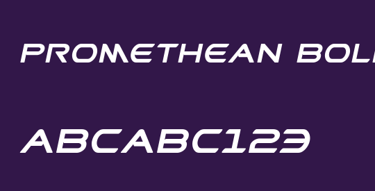 Promethean Bold Italic