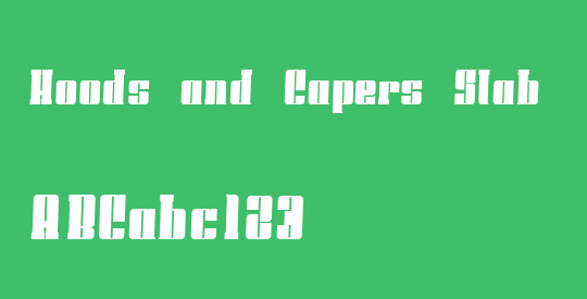 Hoods and Capers Slab