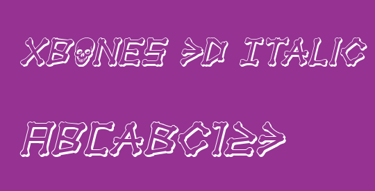 xBONES 3D Italic