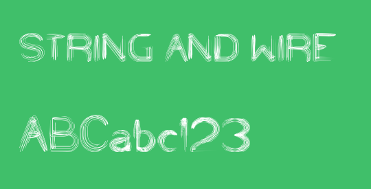 STRING AND WIRE